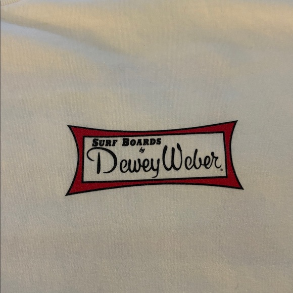Dewey Weber Surf Boards Classic White Logo Shirt🏄♂️XL - Picture 5 of 8